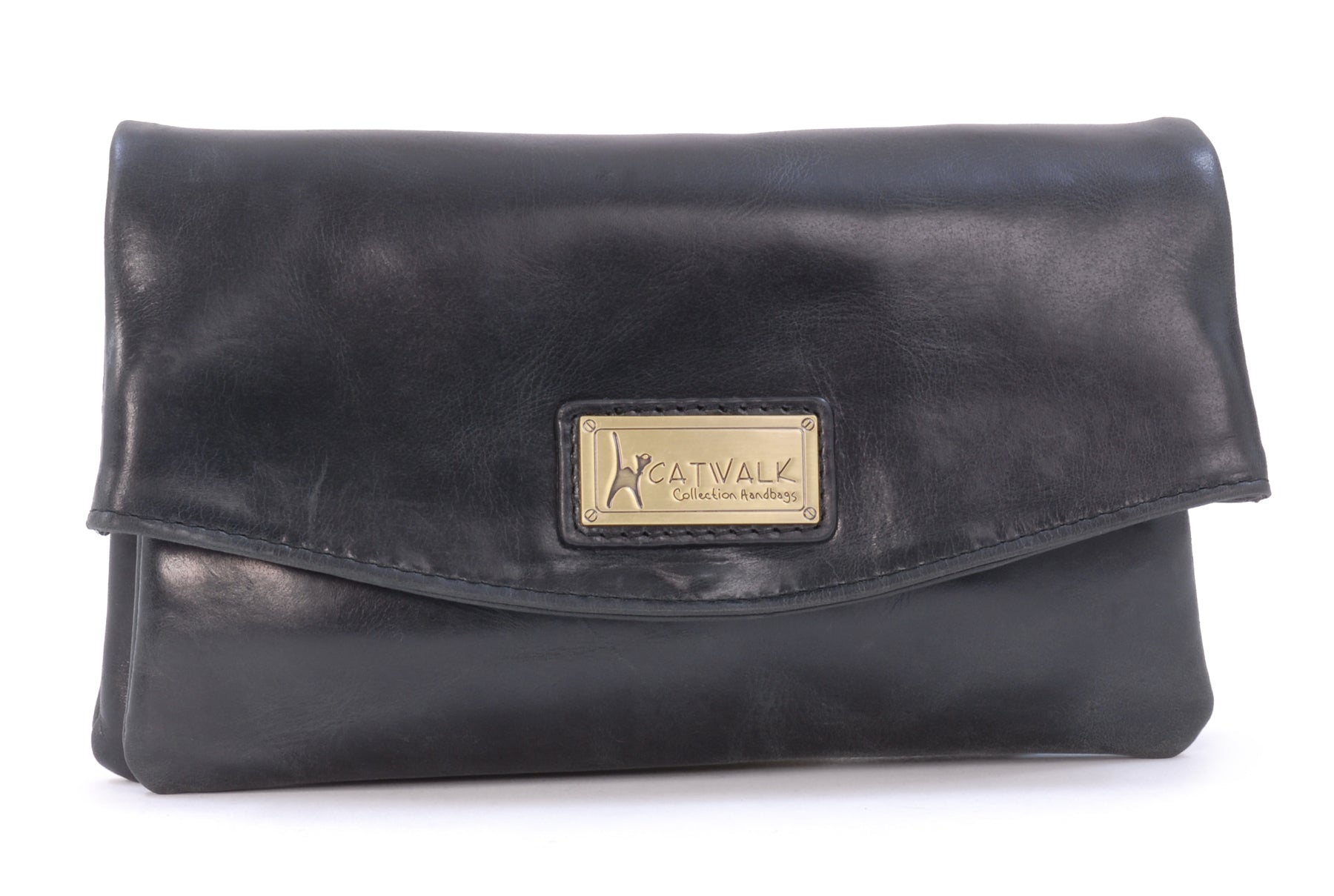 Leather Clutch Bag Hannah Catwalk Collection Handbags